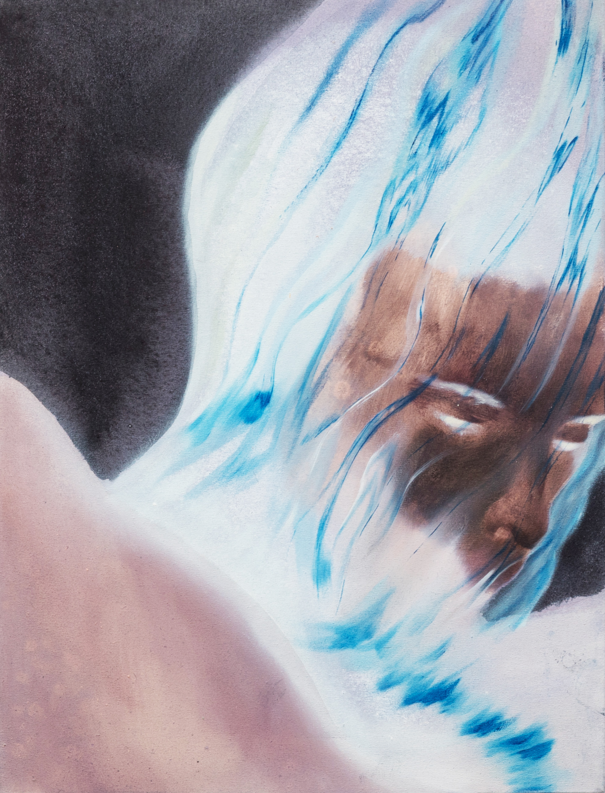 Evanescence 2 40x50cm watercolor,oil on canvas