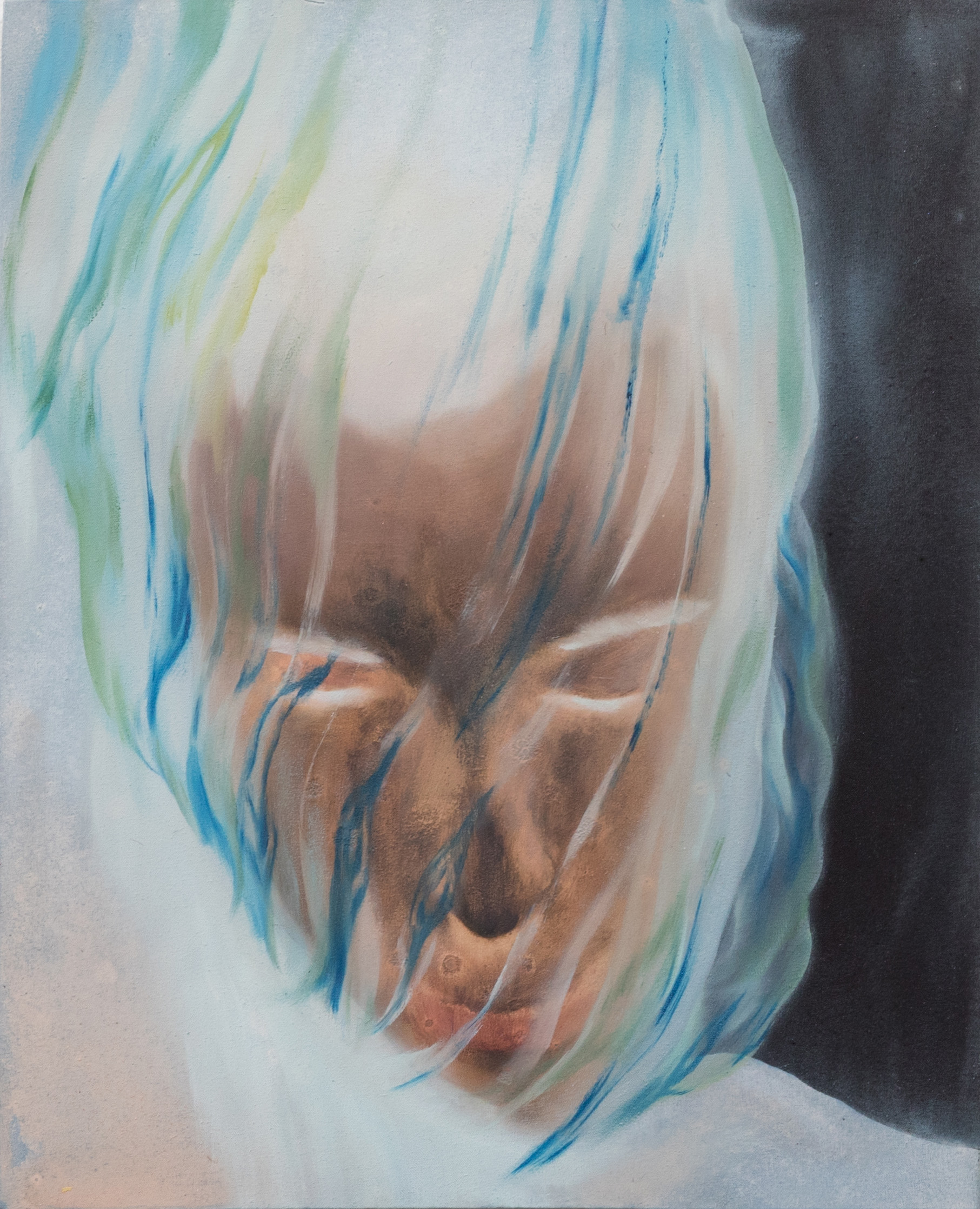 Evanescence 40x50cm watercolor,oil on canvas