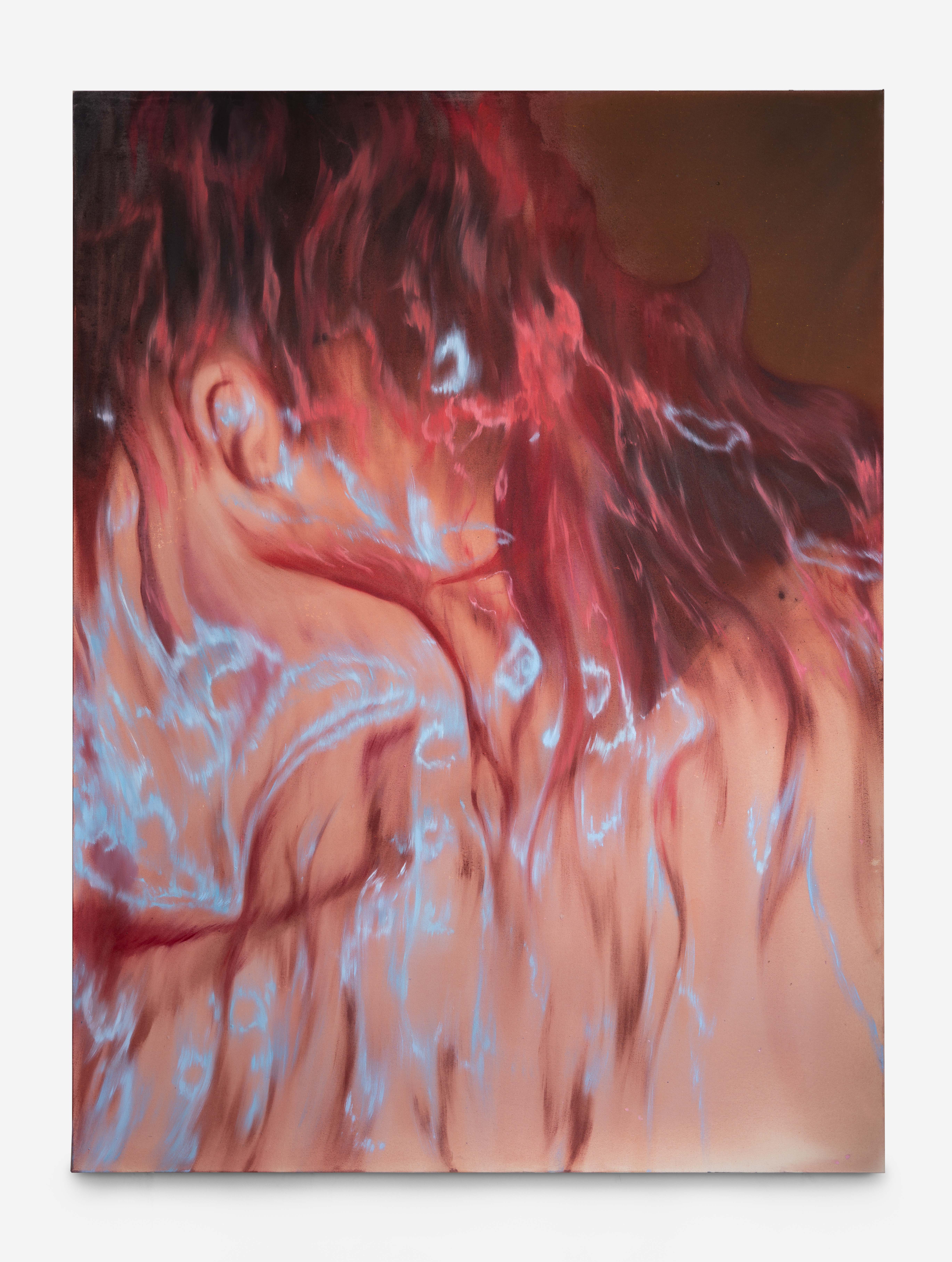 Burning shadow 燃烧的影子  150 x 200 cm pigment,oil on canvas - 副本