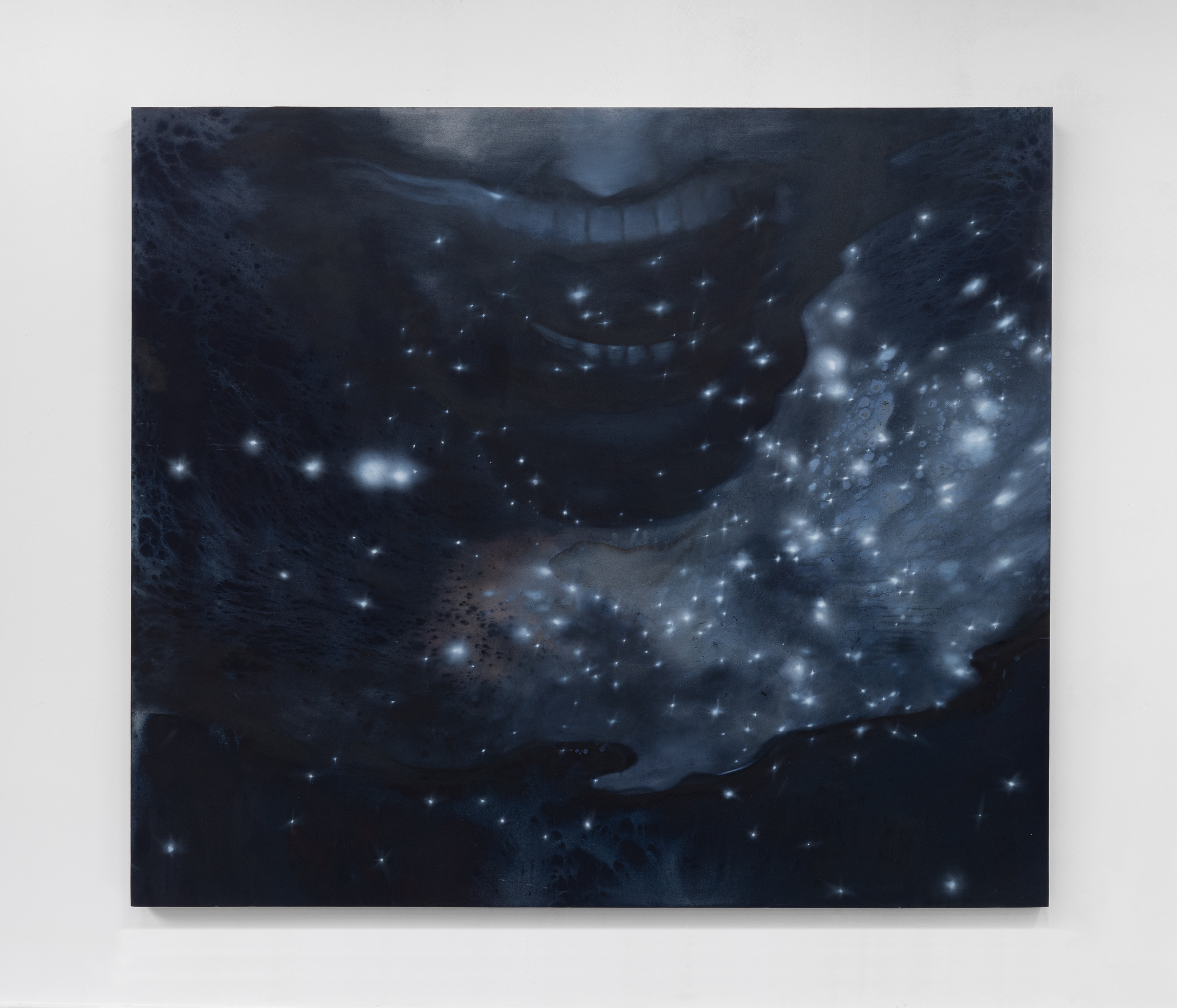 A quiet collapse 200x230cm pigment,oil on canvas 2025