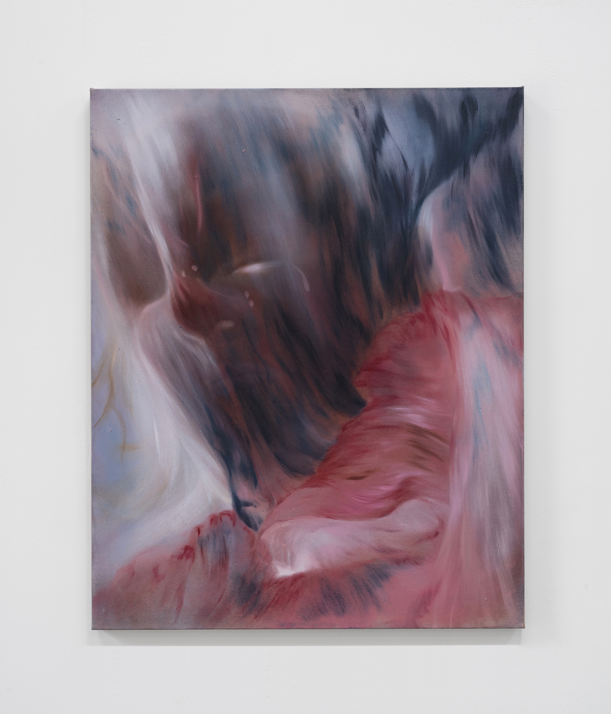 Drowned in Soft Waves 柔波沉溺80x100cm pigment, oil on canvas 2025 (3)