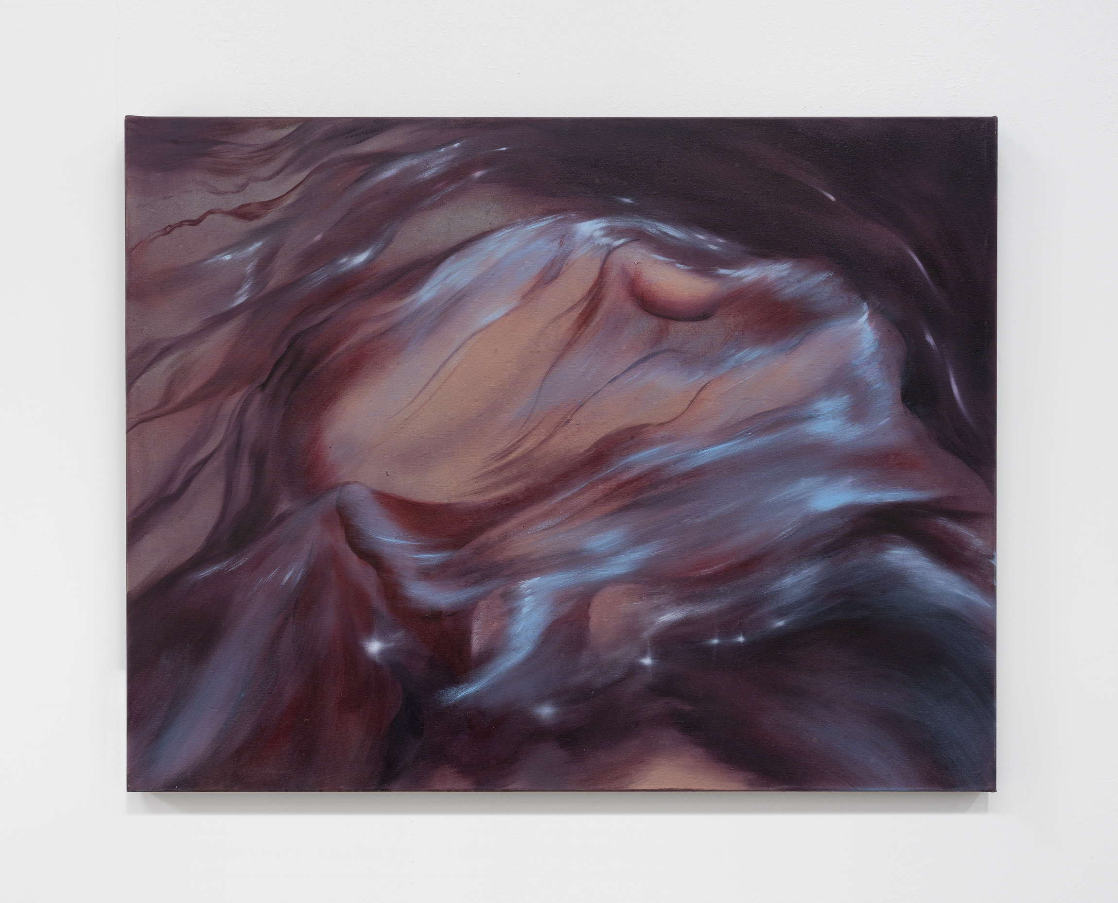 Nebula Embryo 90x70 cm pigment,oil on canvas 2025
