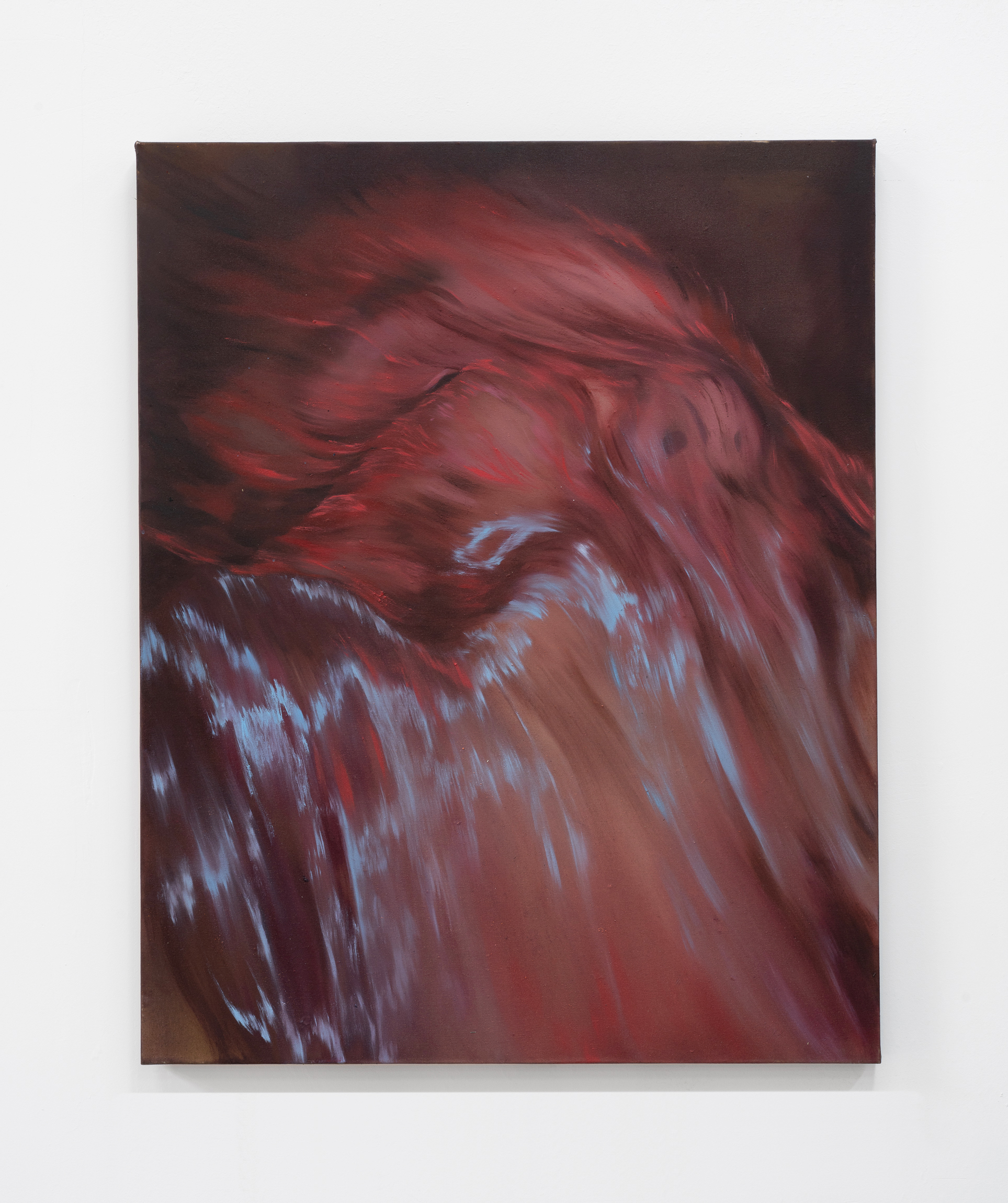 Within the Torrents 80 x 100cm oil,pigment on canvas 2025